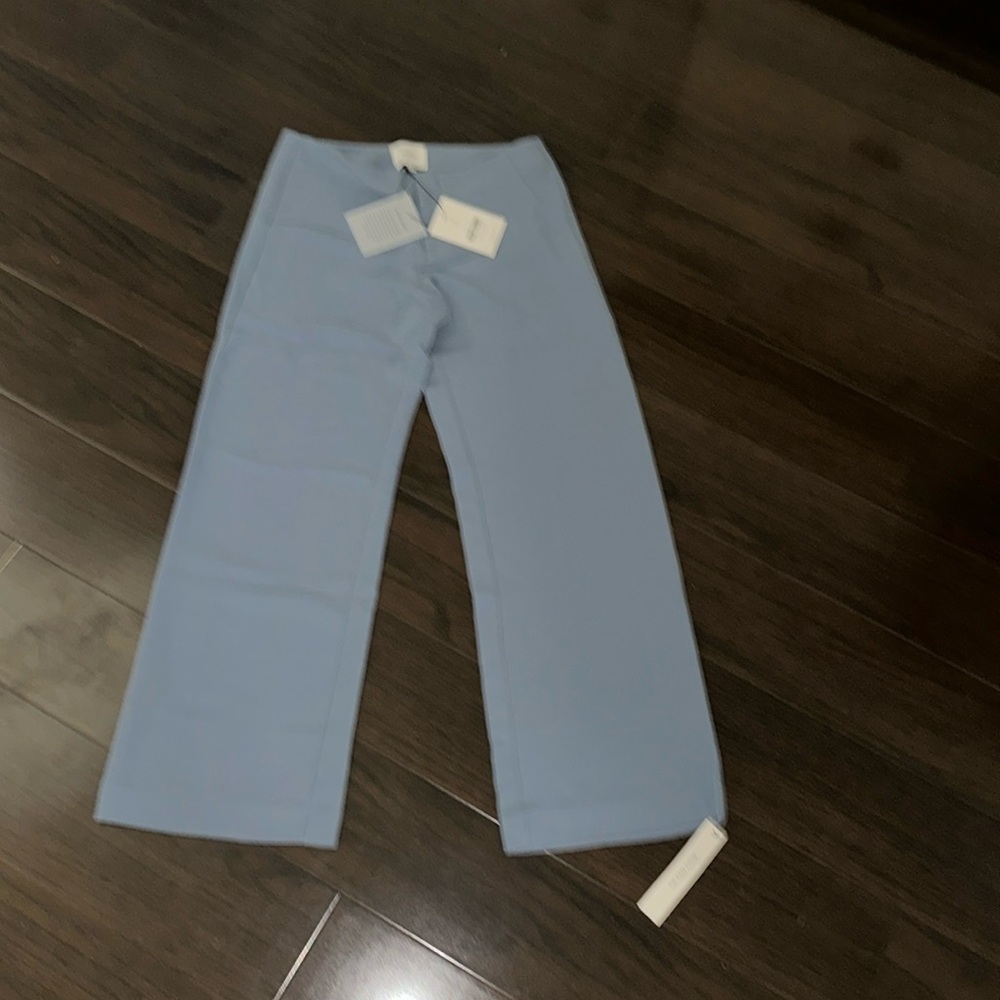Reformation Petites Vida Low Rise Pant Blue - Size 2P
